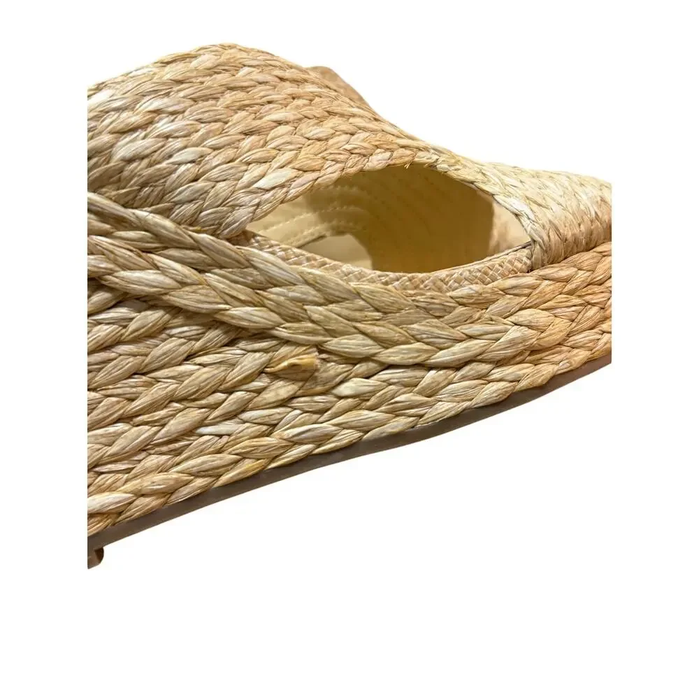 Marc Fisher Kalisha Espadrille Wedge Sandal Raffia Straw 6